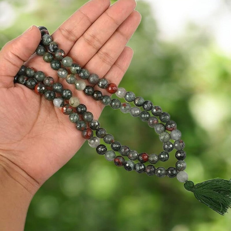 Bloodstone Mala Beads