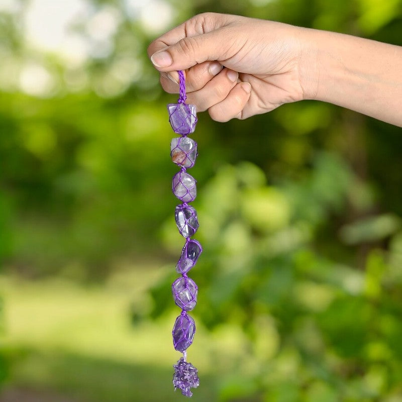 Amethyst Tumbled Stone Hanger