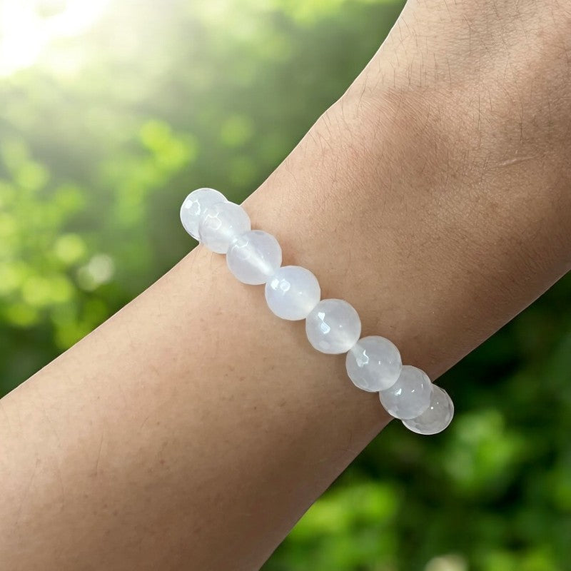 White Agate Bracelets