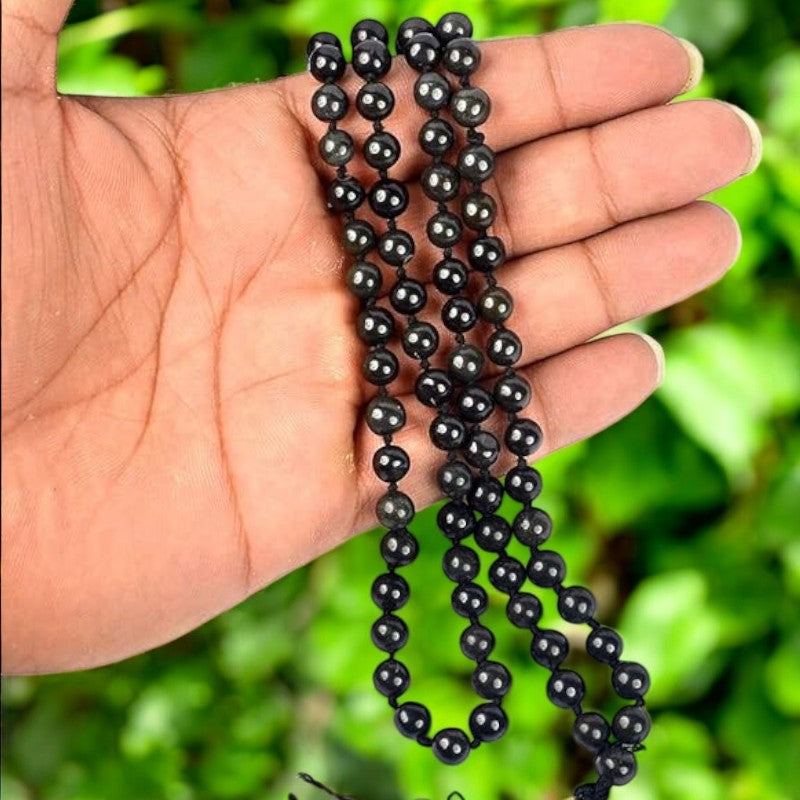 Black Obsidian Mala Beads