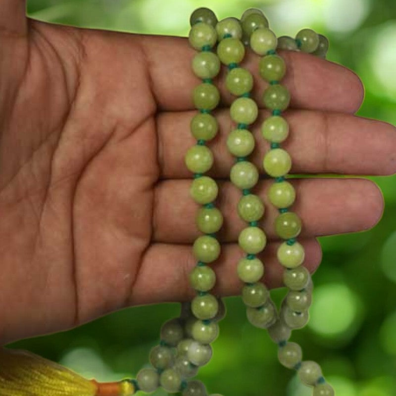 Chrysoprase Mala Beads