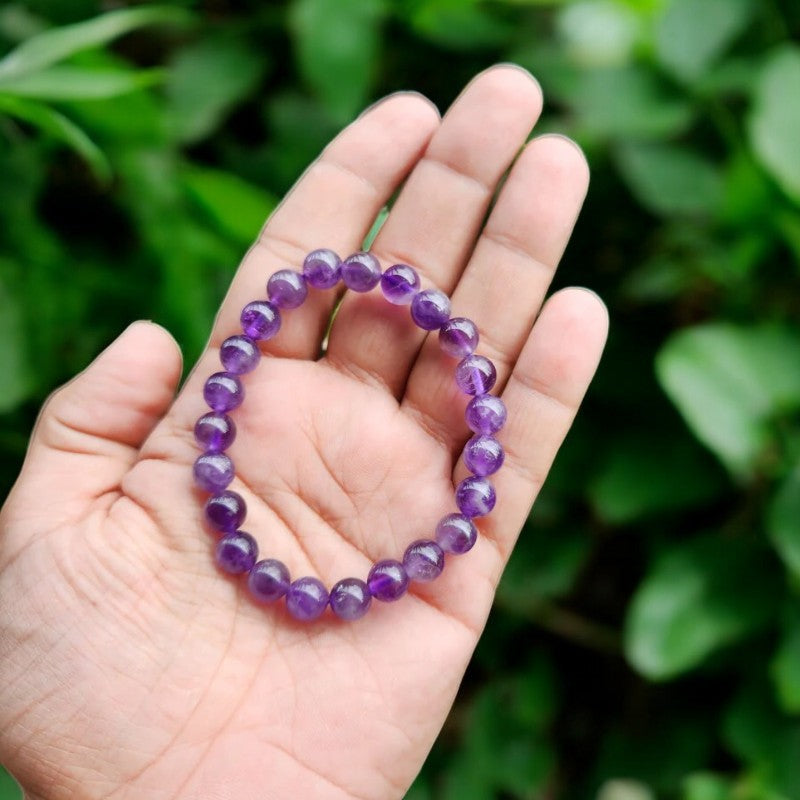 Amethyst Beaded Bracelet